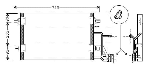 AVA QUALITY COOLING Kondenzátor klimatizácie AI5173 1