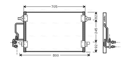 AVA QUALITY COOLING Kondenzátor klimatizácie AI5175 1