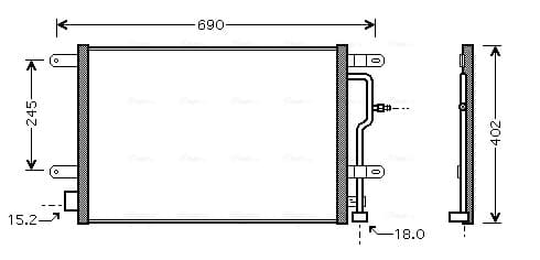 AVA QUALITY COOLING Kondenzátor klimatizácie AI5199 1