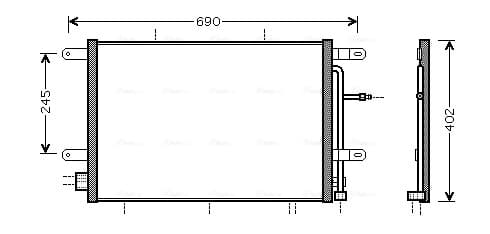 AVA QUALITY COOLING Kondenzátor klimatizácie AI5239 1