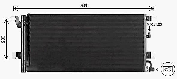 AVA QUALITY COOLING Kondenzátor klimatizácie AI5447D 1