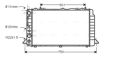 AVA QUALITY COOLING Chladič motora AIA2089 1