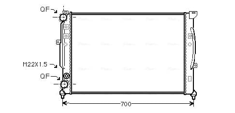 AVA QUALITY COOLING Chladič motora AIA2123 1