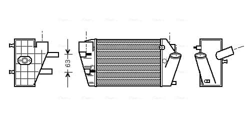 AVA QUALITY COOLING Chladič plniaceho vzduchu AIA4187 1