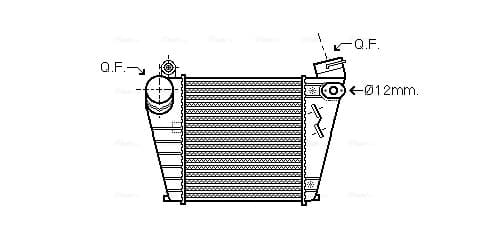 AVA QUALITY COOLING Chladič plniaceho vzduchu AIA4200 1