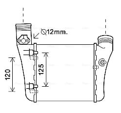 AVA QUALITY COOLING Chladič plniaceho vzduchu AIA4333 1