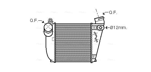 AVA QUALITY COOLING Chladič plniaceho vzduchu AIA4354 1