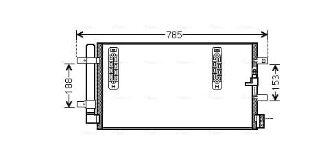 AVA QUALITY COOLING Kondenzátor klimatizácie AIA5297D 1