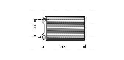 AVA QUALITY COOLING Výmenník tepla vnútorného kúrenia AIA6254 1