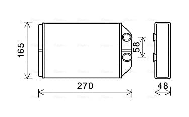 AVA QUALITY COOLING Výmenník tepla vnútorného kúrenia AIA6393 1