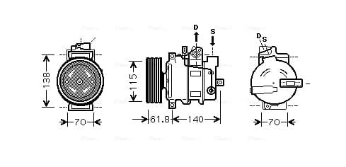 AVA QUALITY COOLING Kompresor klimatizácie AIAK263 1