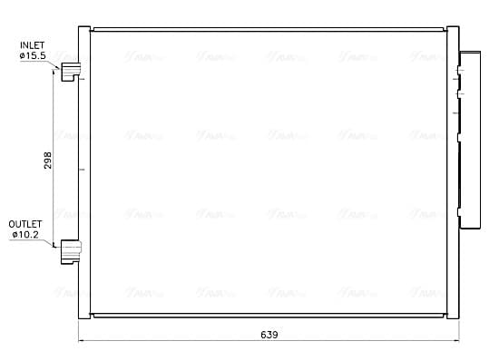AVA QUALITY COOLING Kondenzátor klimatizácie AL5159D 1