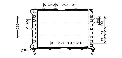 AVA QUALITY COOLING Chladič motora ALA2038 1
