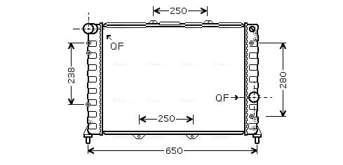 AVA QUALITY COOLING Chladič motora ALA2091 1
