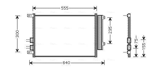 AVA QUALITY COOLING Kondenzátor klimatizácie ALA5088D 1