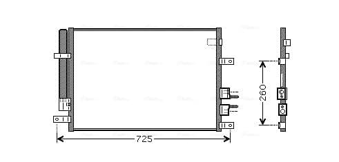 AVA QUALITY COOLING Kondenzátor klimatizácie ALA5097D 1