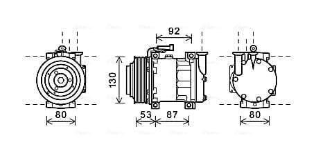 AVA QUALITY COOLING Kompresor klimatizácie ALAK122 1