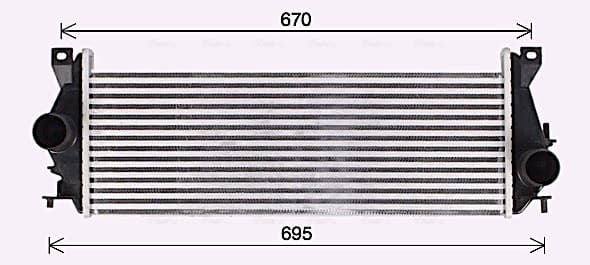 AVA QUALITY COOLING Chladič plniaceho vzduchu AU4338 1