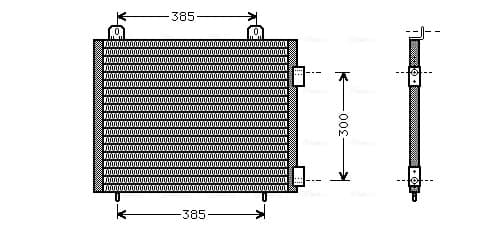AVA QUALITY COOLING Kondenzátor klimatizácie AU5141 1