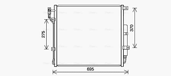 AVA QUALITY COOLING Kondenzátor klimatizácie AU5227D 1