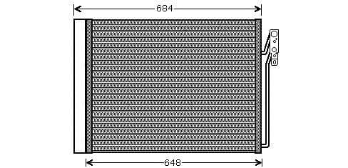 AVA QUALITY COOLING Kondenzátor klimatizácie AUA5211D 1
