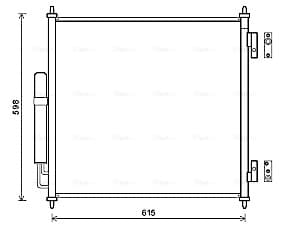 AVA QUALITY COOLING Kondenzátor klimatizácie AUA5218D 1