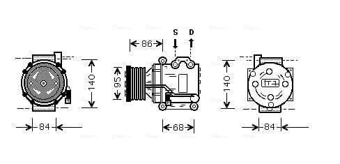 AVA QUALITY COOLING Kompresor klimatizácie AUAK157 1