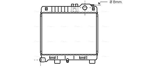 AVA QUALITY COOLING Chladič motora BW2033 1