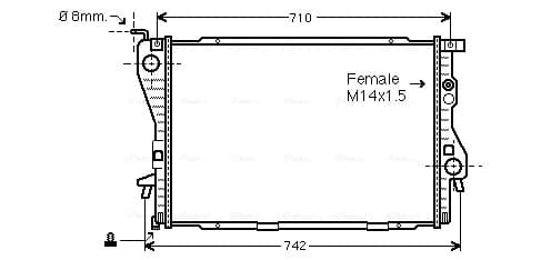 AVA QUALITY COOLING Chladič motora BW2202 1