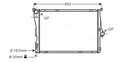 AVA QUALITY COOLING Chladič motora BW2304 1