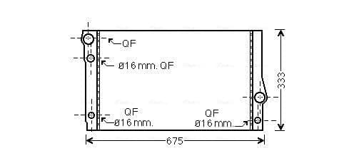 AVA QUALITY COOLING Chladič motora BW2354 1