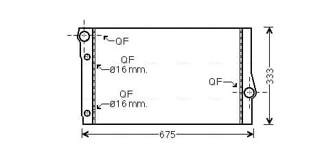 AVA QUALITY COOLING Chladič motora BW2410 1