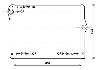 AVA QUALITY COOLING Chladič motora BW2430 1