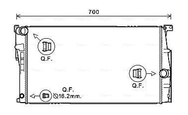 AVA QUALITY COOLING Chladič motora BW2453 1