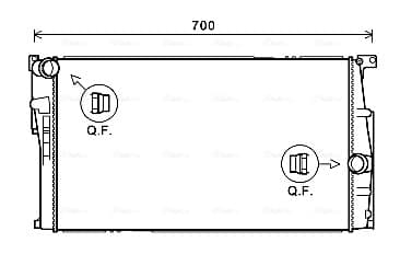 AVA QUALITY COOLING Chladič motora BW2455 1