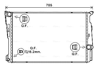 AVA QUALITY COOLING Chladič motora BW2546 1