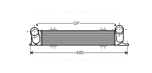 AVA QUALITY COOLING Chladič plniaceho vzduchu BWA4538 1
