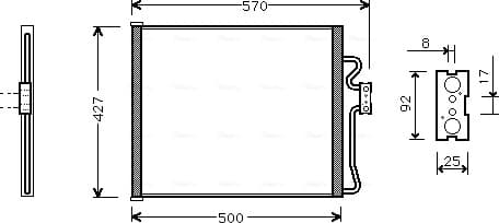 AVA QUALITY COOLING Kondenzátor klimatizácie BW5214 1