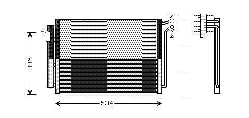 AVA QUALITY COOLING Kondenzátor klimatizácie BW5281D 1