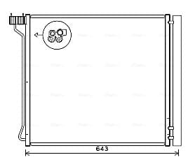 AVA QUALITY COOLING Kondenzátor klimatizácie BW5474D 1