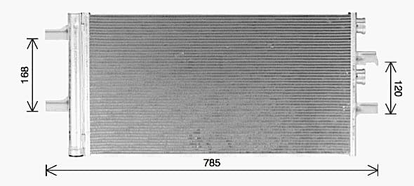 AVA QUALITY COOLING Kondenzátor klimatizácie BW5603D 1