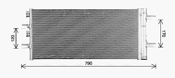 AVA QUALITY COOLING Kondenzátor klimatizácie BW5617D 1
