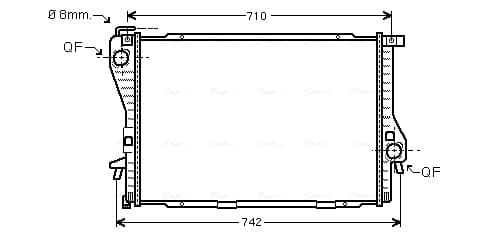 AVA QUALITY COOLING Chladič motora BWA2233 1