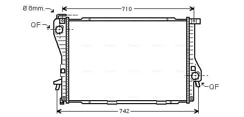 AVA QUALITY COOLING Chladič motora BWA2235 1