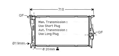 AVA QUALITY COOLING Chladič motora BWA2293 1