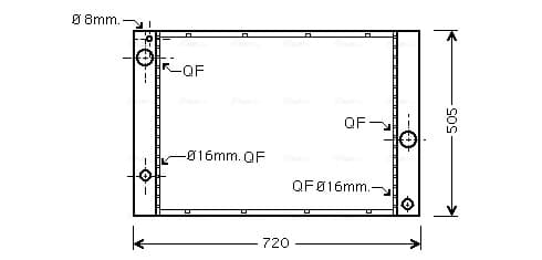 AVA QUALITY COOLING Chladič motora BWA2338 1