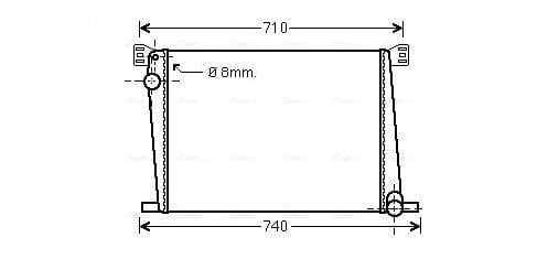 AVA QUALITY COOLING Chladič motora BWA2356 1