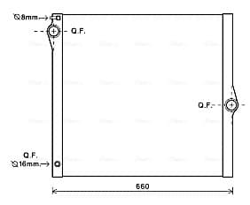 AVA QUALITY COOLING Chladič motora BWA2436 1