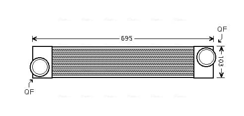 AVA QUALITY COOLING Chladič plniaceho vzduchu BWA4346 1