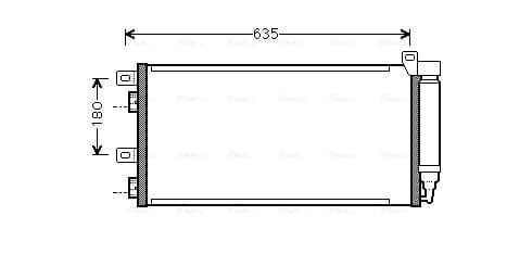 AVA QUALITY COOLING Kondenzátor klimatizácie BWA5256D 1